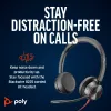 HP Poly Mustwire 8225 Stereo USB-C Headset +USB-C/A Adapter