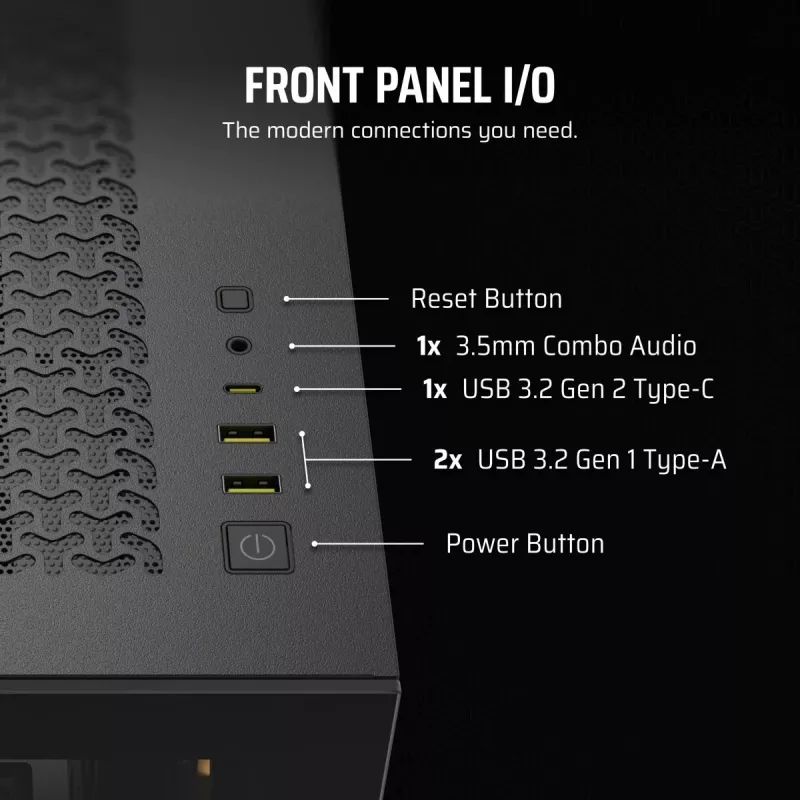 CORSAIR Pc Case - 3500x ArGB Mid-tower