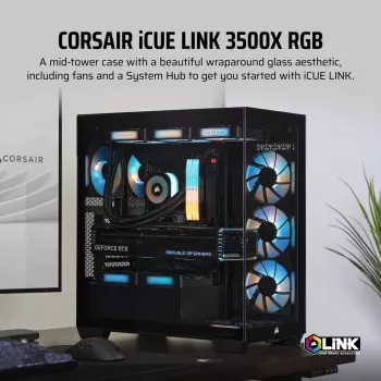 CORSAIR arvutikorpus - iCUE LINK 3500X RGB kesktorn