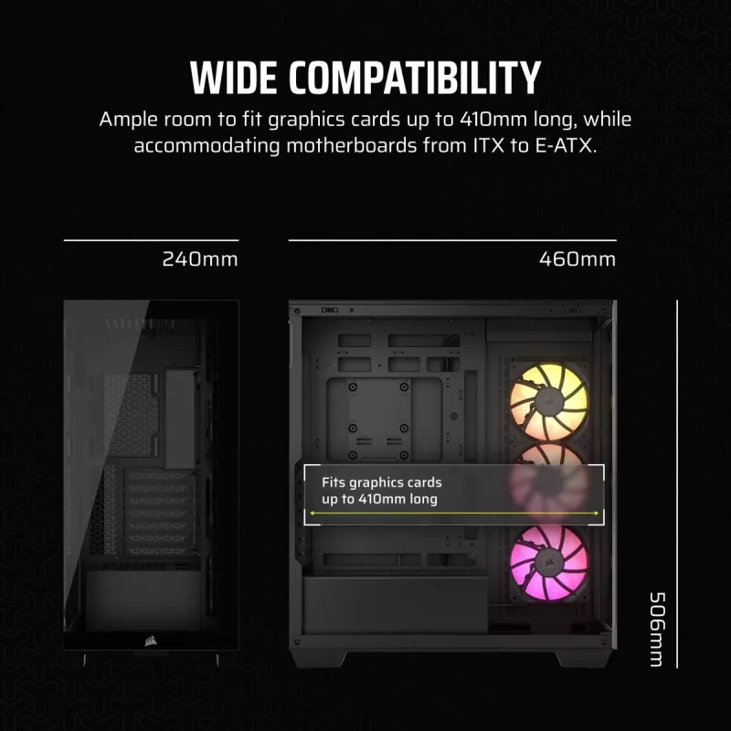 CORSAIR arvutikorpus - iCUE LINK 3500X RGB kesktorn