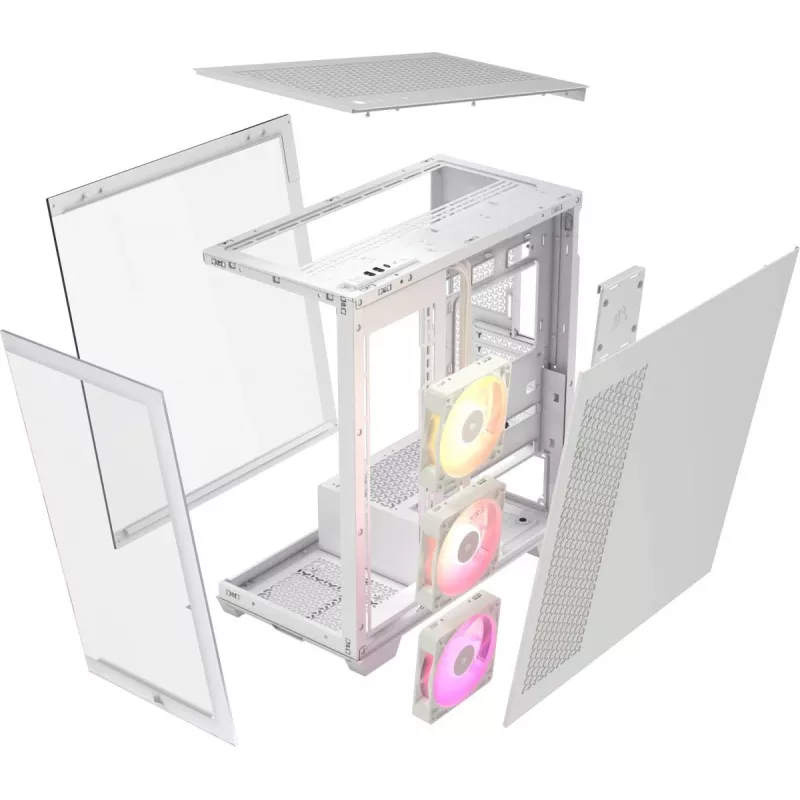 CORSAIR PC-korpus - iCUE LINK 3500X RGB Mid-Tower - Valge