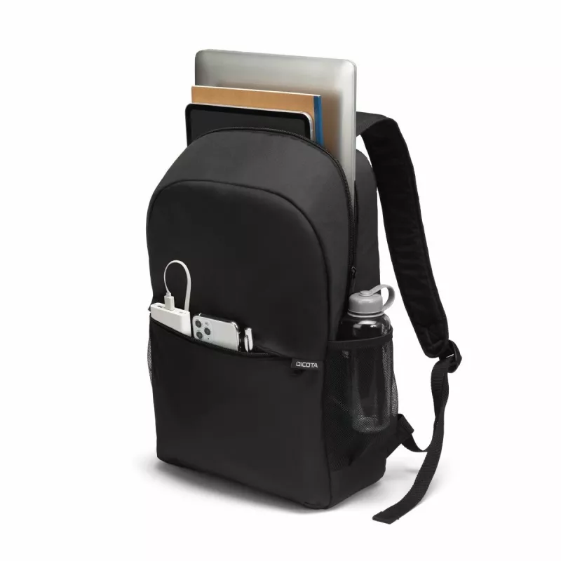 DICOTA Backpack One - 13-16in sülearvuti seljakott - Must / 300d taaskasutatud PET polüester