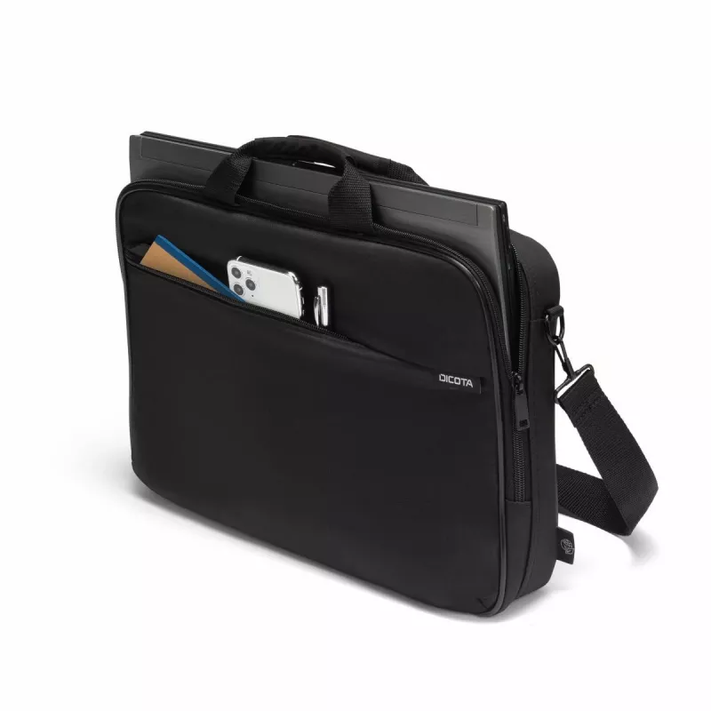 DICOTA Top Traveller One – 15–1713n sülearvutikott – must / 300d taaskasutatud PET-polüester