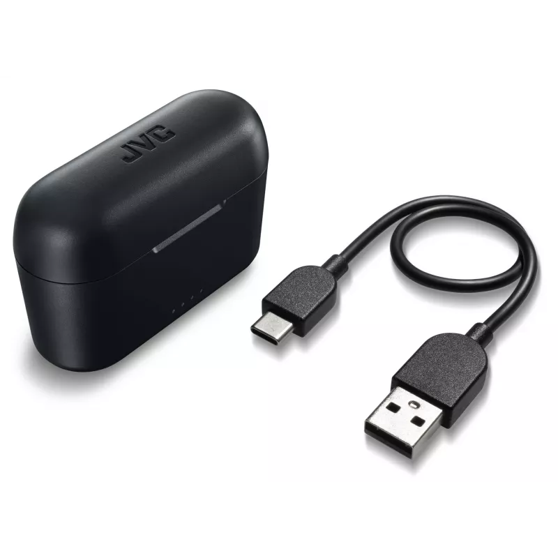 Kõrvasisesed tõelised juhtmevabad kõrvaklapid JVC Stix HAA-3TBU, Bluetooth 5.1, IPX4, 7,5 h (klapid) / 22 h (ümbrisega), USB‑C