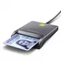 Axagon CRE-SM3T USB-A nutikas/ID-kaardi lame lugeja, USB 2.0, 1,3 m, must, 56 g