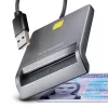 Axagon CRE-SM3T USB-A nutikas/ID-kaardi lame lugeja, USB 2.0, 1,3 m, must, 56 g