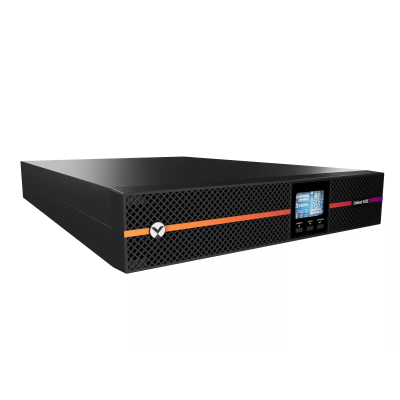 Vertiv Liebert GXE3-3000IRT2UXL katkematu toiteallikas (UPS) Topeltkonversioon (Online) 3 kVA 2700 W 9 vahelduvvoolu pistikupesa(d)