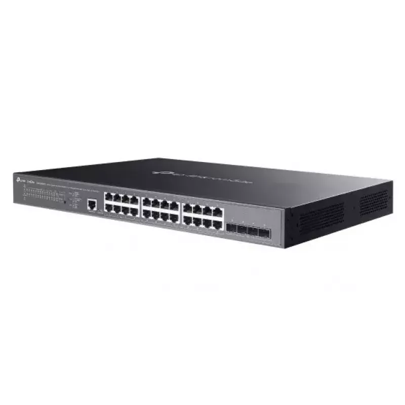 TP-Link Omada SG3428XMPP võrgukommutaator hallatav L2+ Gigabit Ethernet (10/100/1000) Toide üle Etherneti (PoE) 1U Must
