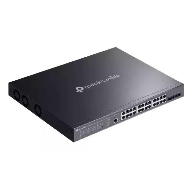 TP-Link Omada SG3428XMPP võrgukommutaator hallatav L2+ Gigabit Ethernet (10/100/1000) Toide üle Etherneti (PoE) 1U Must