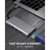 ICY BOX IB-DK4050-CPD Juhtmega USB 3.2 Gen 1 (3.1 Gen 1) USB-C Antratsiit