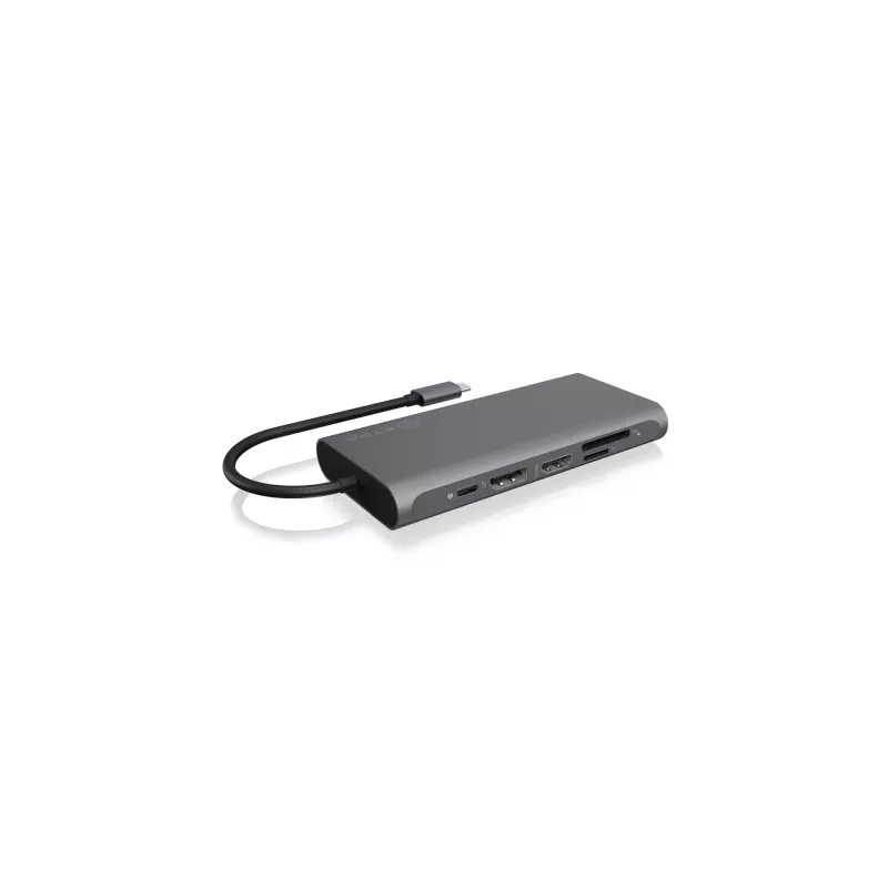 ICY BOX IB-DK4050-CPD Juhtmega USB 3.2 Gen 1 (3.1 Gen 1) USB-C Antratsiit