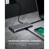 ICY BOX IB-DK4050-CPD Juhtmega USB 3.2 Gen 1 (3.1 Gen 1) USB-C Antratsiit