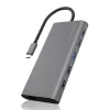 ICY BOX IB-DK4050-CPD Juhtmega USB 3.2 Gen 1 (3.1 Gen 1) USB-C Antratsiit