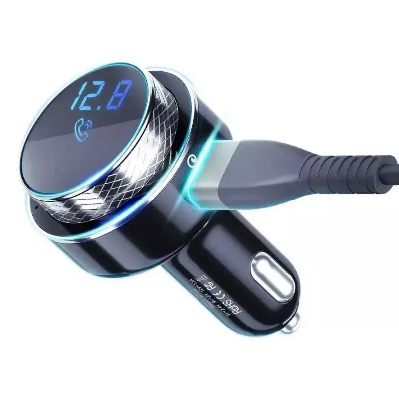 FM-saatja 3MK Hyper Car 87,5–99,8 MHz USB Must