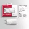 Axagon ACU-PD20W võrgulaadija 1x QC3.0/AFC/FCP/PD USB-C 20W valge