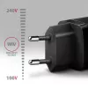 Axagon ACU-PD30 PD3.0 & QC4+ 1x OUTPUT seinakonverter 30W, sisetingimustesse, vahelduvvool, must