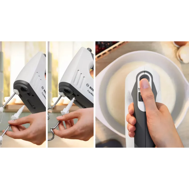 Bosch MFQ37470 mikser Käsimikser 750 W Must, Valge