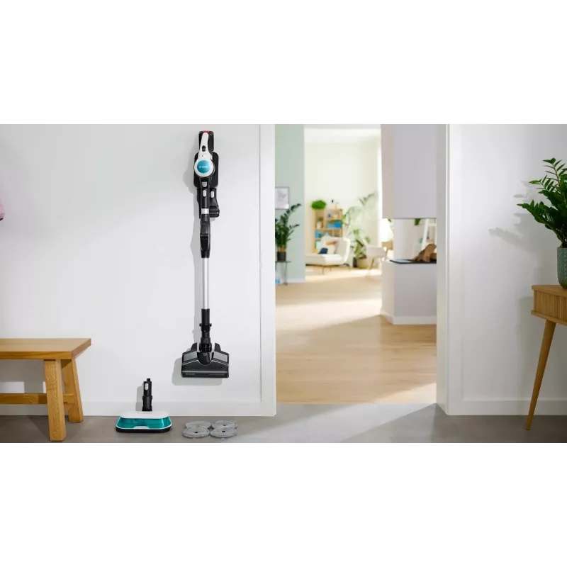 Bosch BCS71HYG1 pulkpuhasti/elektriline luud Aku Kuiv&märg HEPA Kotita 0,3 L 23,5 W Must, Valge 3 Ah