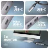 Axagon HMC-5H60 USB 5Gbps jaotur, 2x USB-A, 1x USB-C, HDMI 4k/60Hz, PD 100W, USB-C kaabel