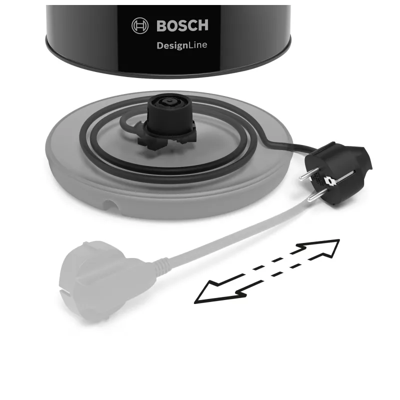 “Bosch TWK3P423” elektriline veekeetja 1,7 l 2400 W must