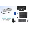 i-tec Metal SB-C Ergonomic 4K 3x Ekraan Dokkimisjaam koos Toiteedastusega 85 W + Universaalne Laadija 100 W