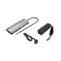 i-tec Metal USB-C Nano 2x Display dokkimisjaam PD 100 W + laadija 100 W