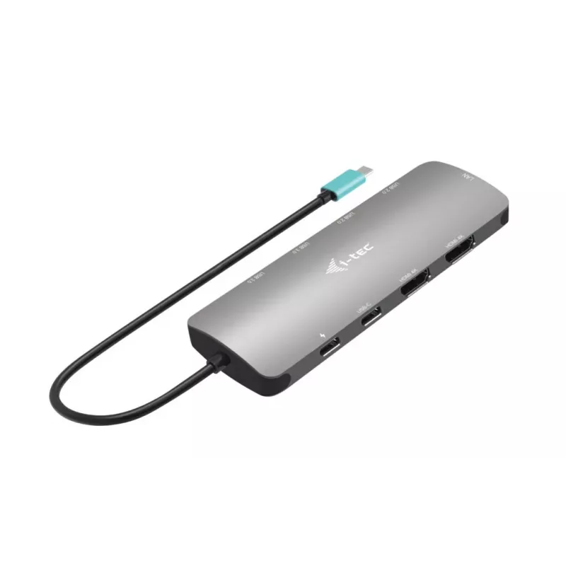 i-tec Metal USB-C Nano 2x Display dokkimisjaam PD 100 W + laadija 100 W