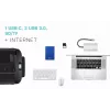 i-tec Metal USB-C Nano Dock HDMI/VGA LAN ja laadijaga 100 W
