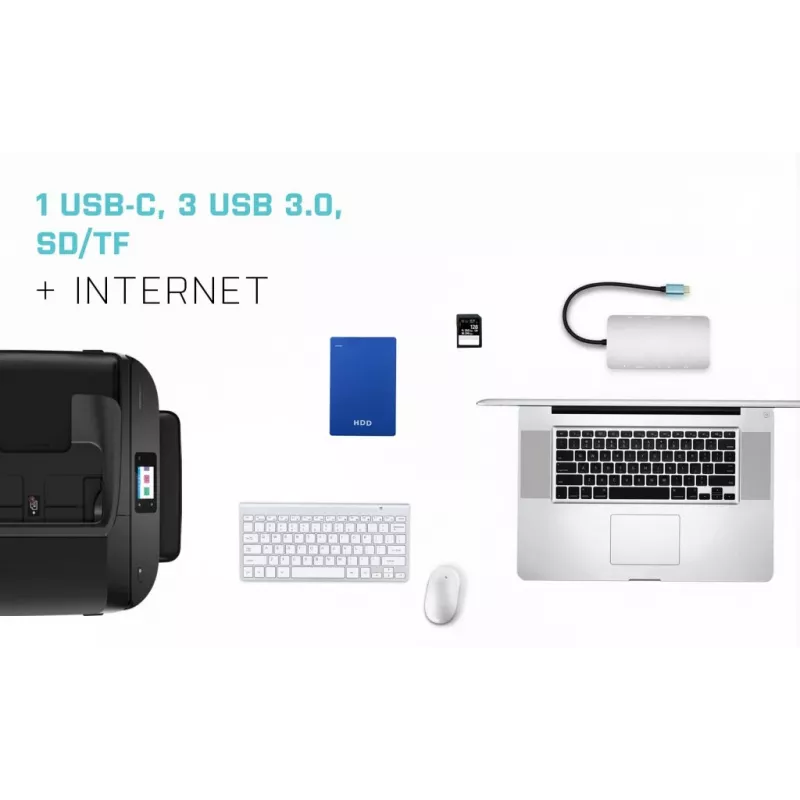i-tec Metal USB-C Nano Dock HDMI/VGA LAN ja laadijaga 100 W