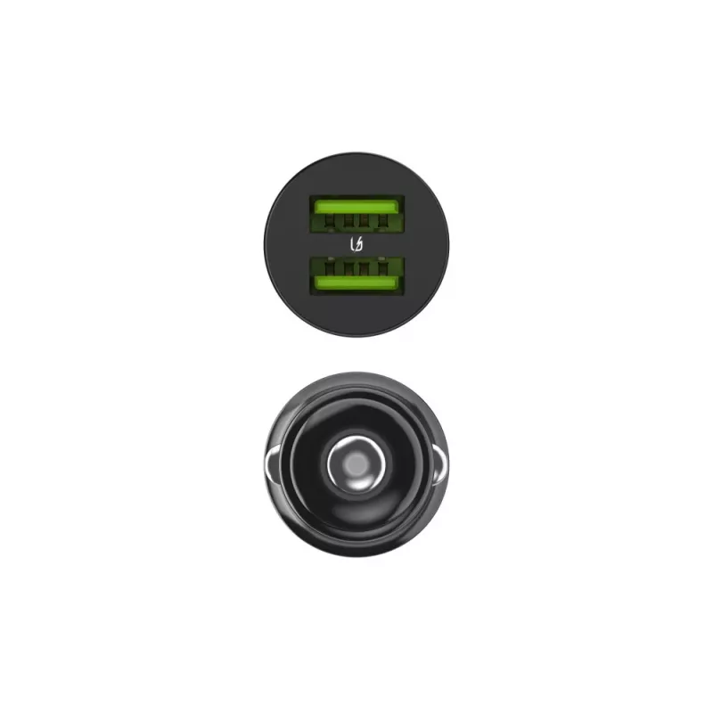 Auto/siselaadija roheline Cell CADM-GC-36AA 36 W 2x USB-A must 3,6–12 V toiteallikale