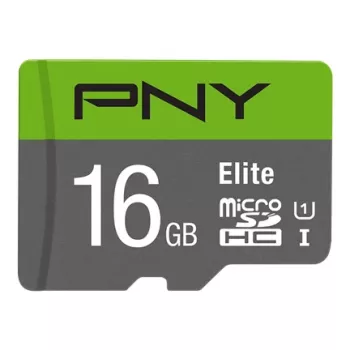 PNY Micro SD Elite 16GB Class 10 UHS-I U1 + SD-adapter, lugemiskiirus 100 MB/s