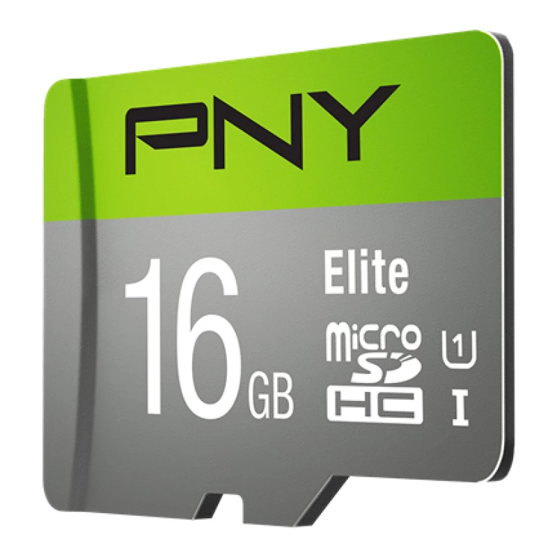 PNY Micro SD Elite 16GB Class 10 UHS-I U1 + SD-adapter, lugemiskiirus 100 MB/s