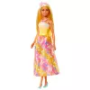 Barbie A Touch of Magic kuninglik nukk erksalt esiletõstetud juustega, liblikatrükiga seeliku ja aksessuaaridega