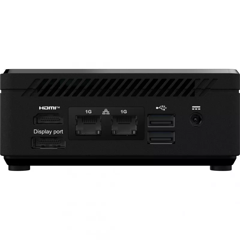 MSI Cubi N ADL S-078EU Intel® N N100 4 GB DDR4-SDRAM 128 GB SSD Windows 11 Pro Mini-arvuti Must