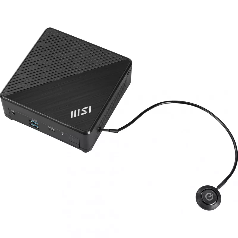 MSI Cubi N ADL S-078EU Intel® N N100 4 GB DDR4-SDRAM 128 GB SSD Windows 11 Pro Mini-arvuti Must