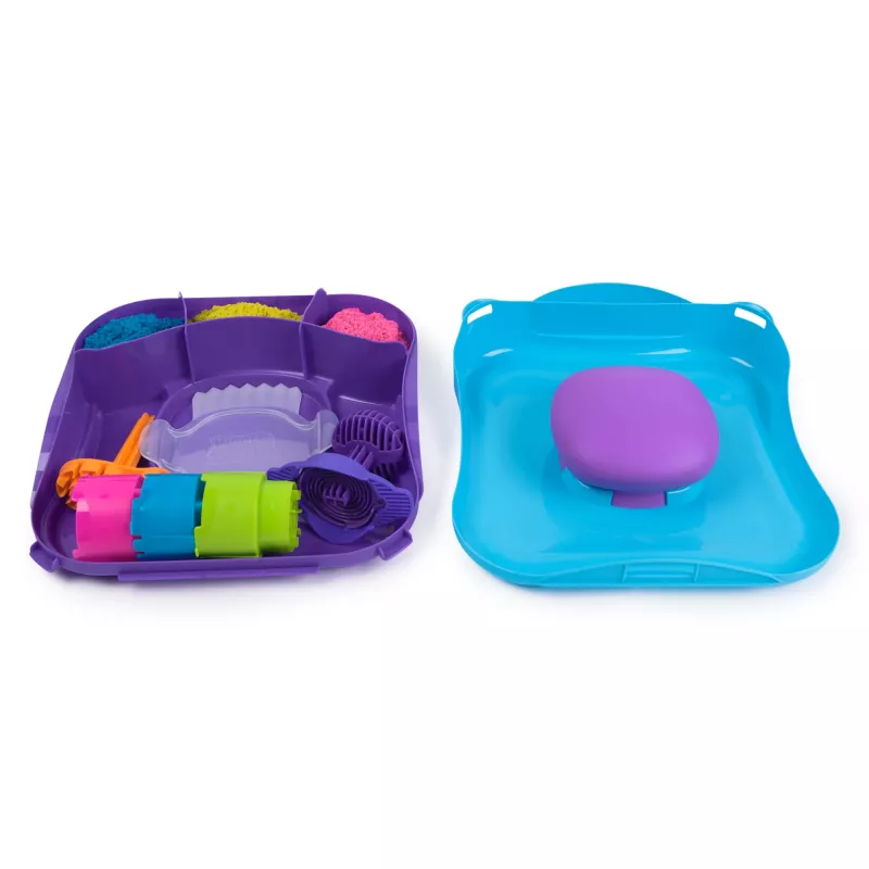 Kinetic Sand, SquishMotion, lihavõttekorvi täitematerjalid, sisaldab 1 naela (453 g) vormitavat mänguliiva, templit ja 5 tööriista, hoiukarpi, sensoorseid mänguasju alates 5. eluaastast