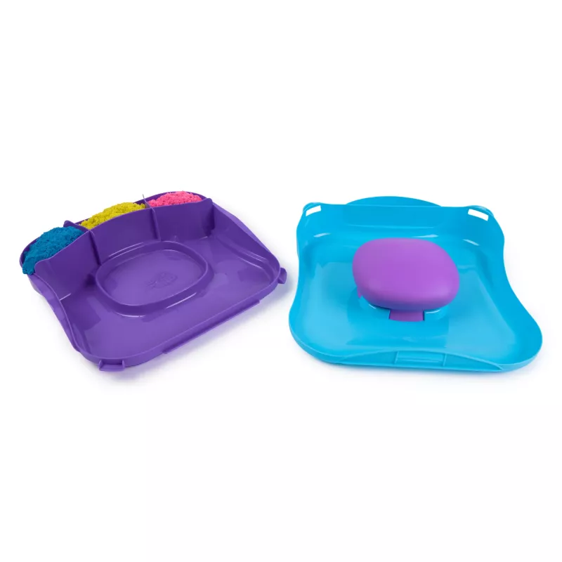 Kinetic Sand, SquishMotion, lihavõttekorvi täitematerjalid, sisaldab 1 naela (453 g) vormitavat mänguliiva, templit ja 5 tööriista, hoiukarpi, sensoorseid mänguasju alates 5. eluaastast