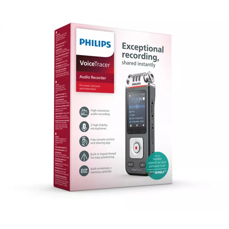 Philips VoiceTracer Must, Hall
