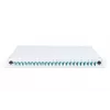 DIGITUS Fiiberoptiline Liugümbersplaisimiskarp, 1U, varustatud 24x LC dupleks, sh M 25 kruvi, splaissikassett OM3 värvilised notsud, adapter