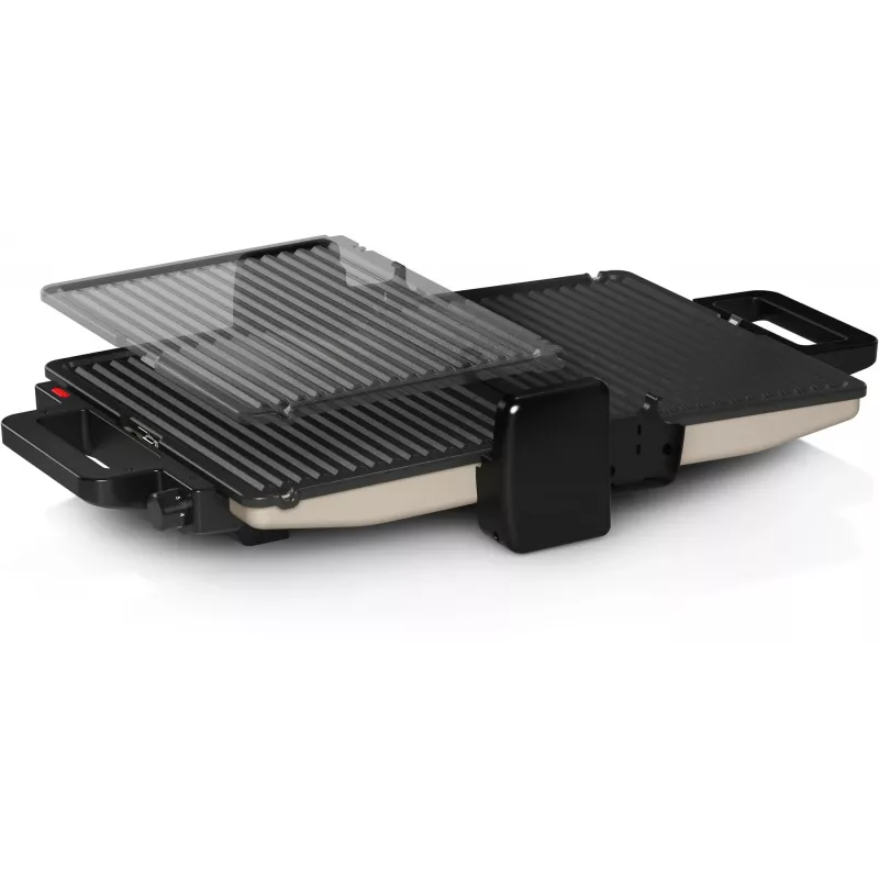 Kontaktgrill Bosch TCG3302 2000W koos 310x220 mm keraamiliste plaatidega, reguleeritava termostaadiga, eemaldatavate, nõudepesumasinas pestavate plaatidega