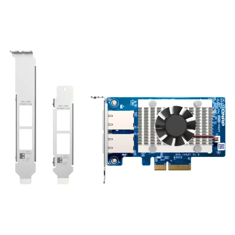 QNAP QXG-10G2T võrgukaart Sisemine Ethernet 10000 Mbit/s
