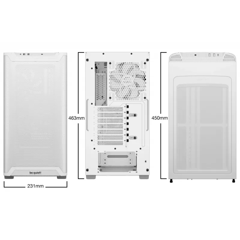 be quiet PURE BASE 501 Airflow Window Valge Midi Tower