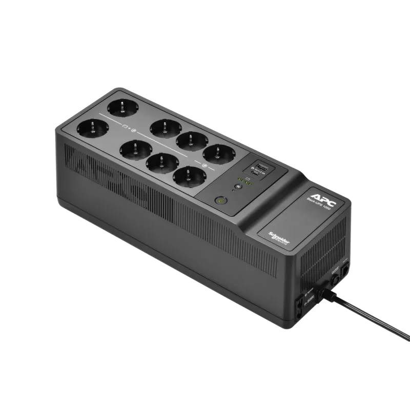 APC Back-UPS, 1050VA/600W põranda/seinale kinnitatav, 230V, 8x Schuko CEE 7/3 pistikupesa, USB Type A+C port, kasutaja vahetatav aku