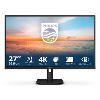 Philips 27E1N1800A/00 arvutimonitor 68,6 cm (27 tolli) 3840 x 2160 pikslit 4K Ultra HD LED must