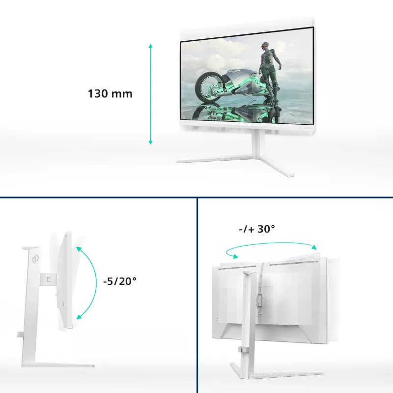Philips Evnia 24M2N3201A/00 arvutimonitor 60,5 cm (23,8 tolli) 1920 x 1080 pikslit Full HD LCD Valge