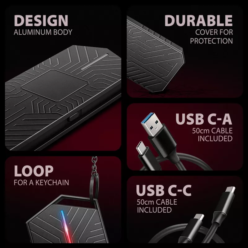 Axagon EEM2-GAM väline USB-C 10Gbps metallkarp M.2 NVMe ja SATA SSD ketastele. Kruvivaba