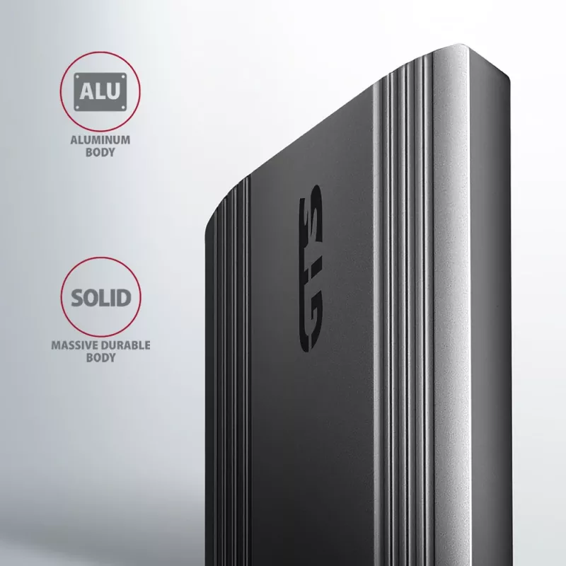 Axagon EEM2-GTS2 väline USB-C 10Gbps metallkorpus M.2 NVMe ja SATA SSD ketastele. Kruvivaba