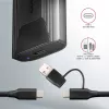 Axagon EEM2-GTS2 väline USB-C 10Gbps metallkorpus M.2 NVMe ja SATA SSD ketastele. Kruvivaba