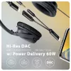 Axagon ADA-HCPD USB-C 3,5 mm pesasse - Hi-Res DAC heliadapter, 384kHz/32bit, PD 60W 3A