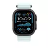 APPLE 49mm jääsinine Ocean Band pikendus – must titaanviimistlus